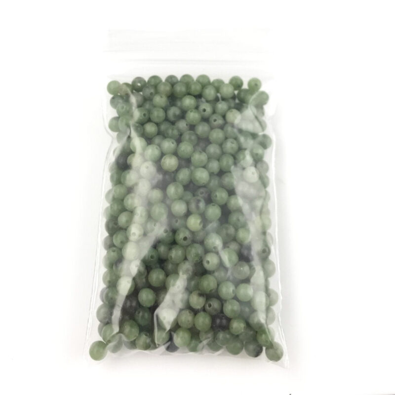 1.5oz Bag of assorted 3-4mm Canadian Jade Beads